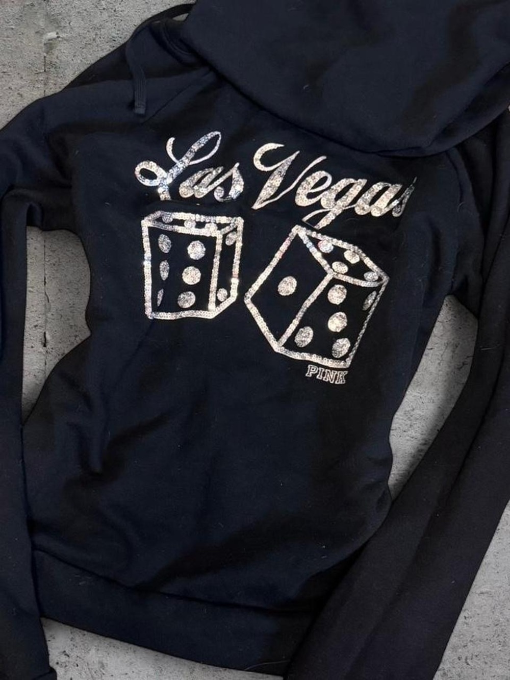 PINK Victoria’s Secret Y2K VEGAS Zip Hoodie